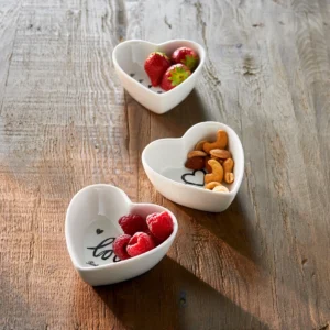 Hjerte skåle - Bowls Lovely Heart, 3 stk.