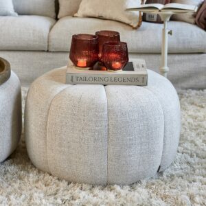 Puf - Falcone Stool Antique White BESTILLINGSVARER
