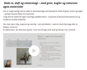 Kalenderdekoration Box - Lav din egen smukke kalenderdekoration hjemmefra