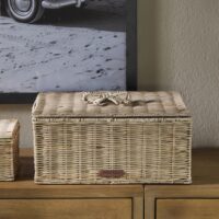 Rattan kurv - Rustic Rattan Bow Storage Box L Rattan kurv - Rustic Rattan Bow Storage Box L