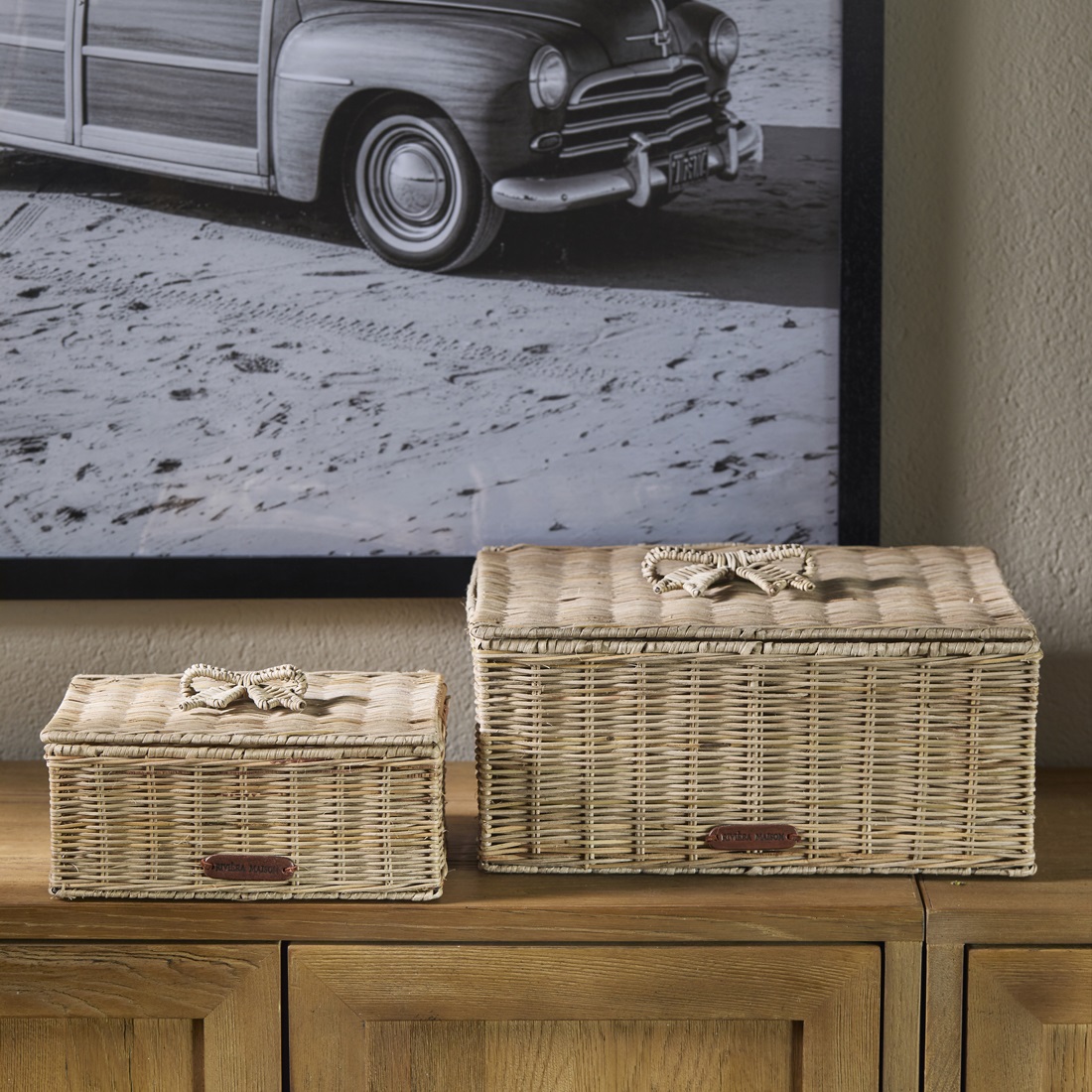 Rattan kurv - Rustic Rattan Bow Storage Box M Rattan kurv - Rustic Rattan Bow Storage Box M