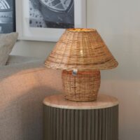 Rattan lampe - Rustic Rattan Ames Table Lamp Rattan lampe - Rustic Rattan Ames Table Lamp