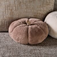 Græskar Pude - Pumpkin Faux Fur Box Pillow S